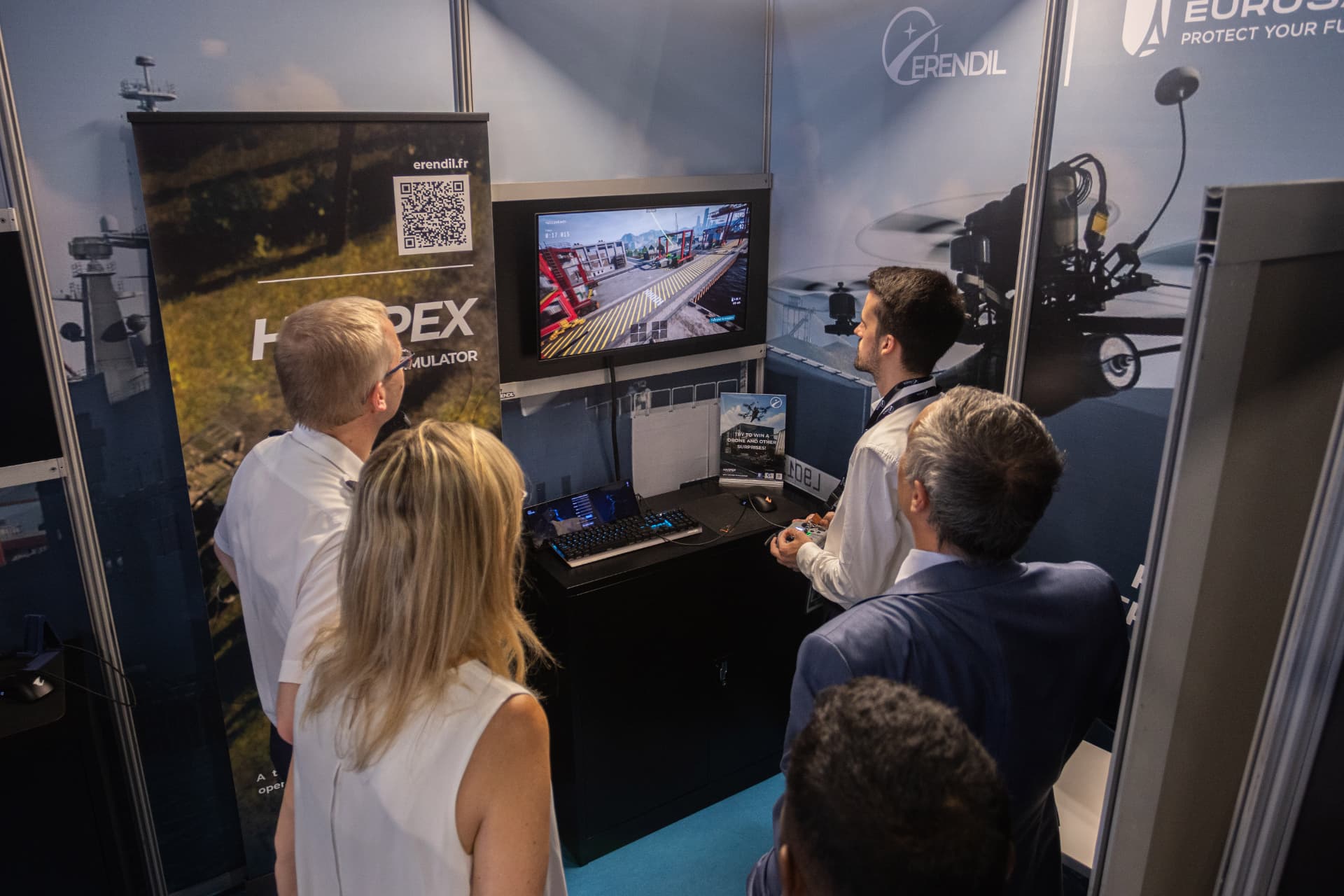 Simulateur drone Erendil Harpex salon defense