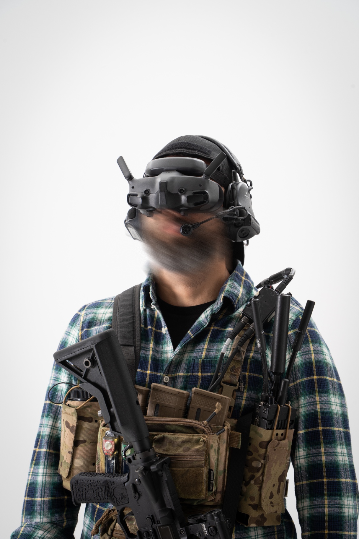 Operateur FPV goggles studio